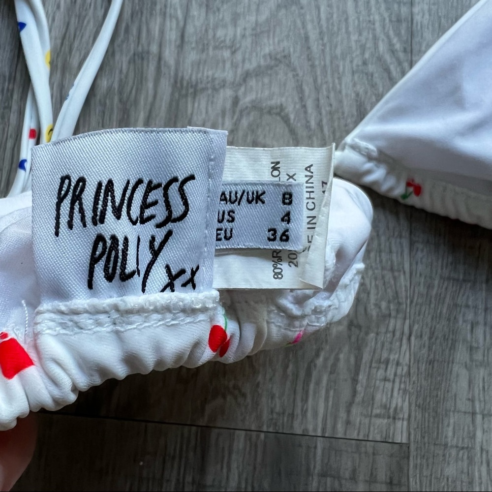 Princess Polly White Multi-Color Dot Wrap Bikini Set - Picture 7 of 8